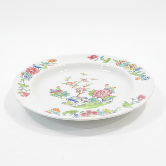 Spode Stone China “Willis Indian Tree” Pattern Dinner Plate  Minor Paint Wear Circa 1840