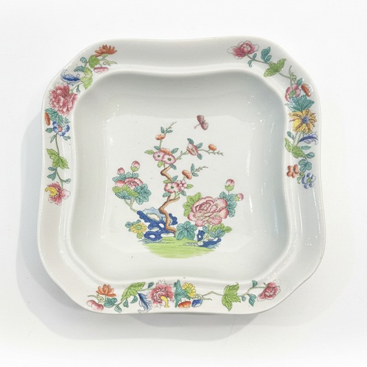 Spode Stone China “Willis Indian Tree” Square Serving Bowl