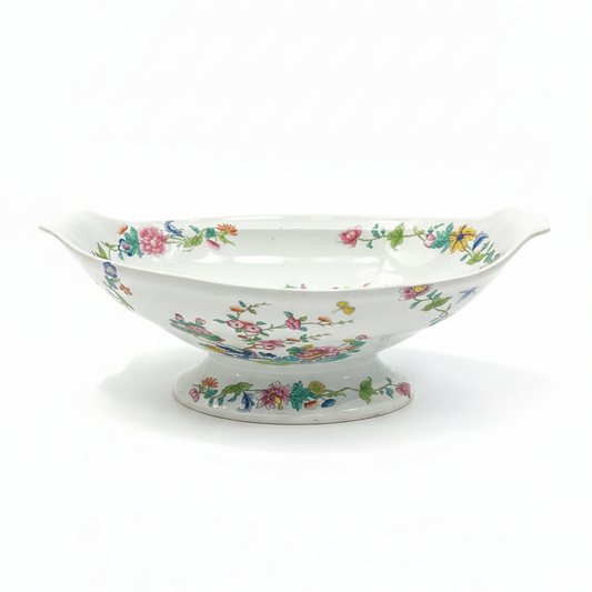 Spode Stone China “Willis Indian Tree” Large Footed Fruit Bowl