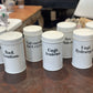 Antique Porcelain Apothecary Jar with Lid