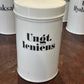 Antique Porcelain Apothecary Jar with Lid