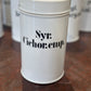 Antique Porcelain Apothecary Jar with Lid