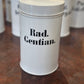 Antique Porcelain Apothecary Jar with Lid