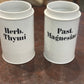 Antique Porcelain Apothecary Jar no Lid