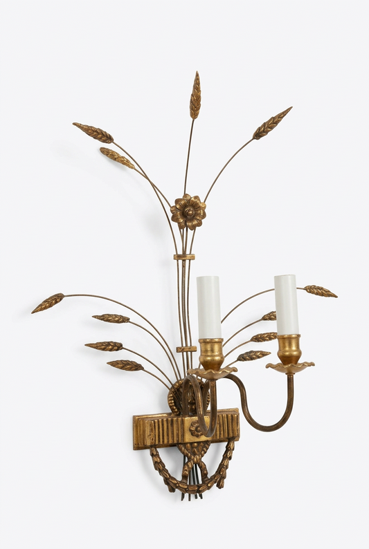 Wheatsheaf Edwardian Wall Sconce Circa 1910