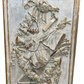 Original Painted Carved Limewood Panel Depicting Musical Instruments on a white background
