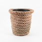 1920s UK Stone Planter in Rope Twist Design  - No Liner