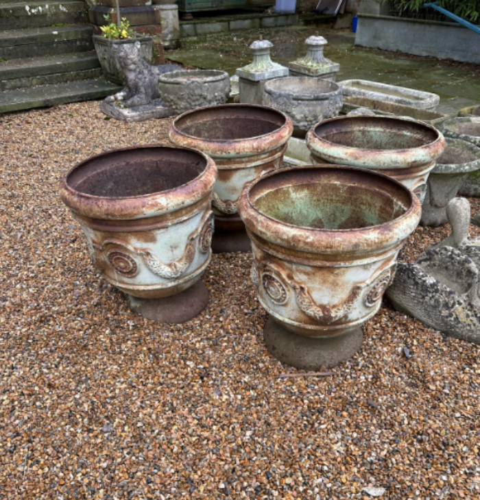 Cast Iron Urn - Redish