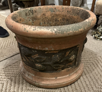 Terracotta Pot With Fruit Design