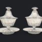 19th Century French Crystal Candy Dish or “Drageoir” Attributed to Baccarat.