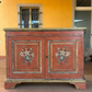 Antique Italian Original Decorative Painted Sideboard 19th Century