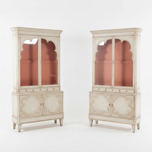 Painted Italian Walnut Cabinet