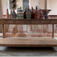 Antique Oak Barley Twisted French Drapers Table