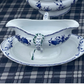 Blue And White Ironstone Gravy Boat