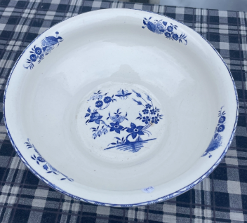 Blue And White Large Ironstone Bowl