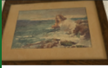 Vintage 1971 Watercolor Seascape by E. Nowak – Framed in Marseille