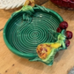 Emile Tessier Majolica Fruit-Handled Dish