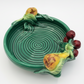 Emile Tessier Majolica Fruit-Handled Dish