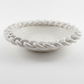 Emile Tessier White Ceramic Braided Rim Bowl