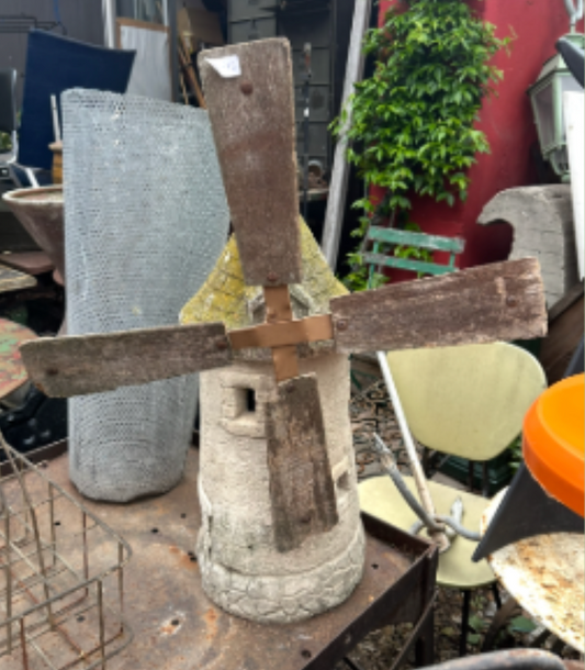 Large French Concrete Windmill Garden Ornament