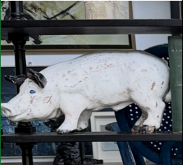 Terra Cotta Folk Art Piggy