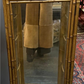 Gilded Bamboo Mirrored Wall Shelf