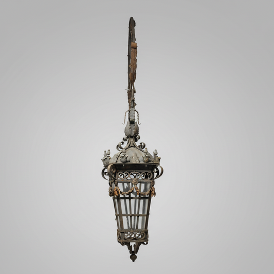 Iron Lantern with Hanger