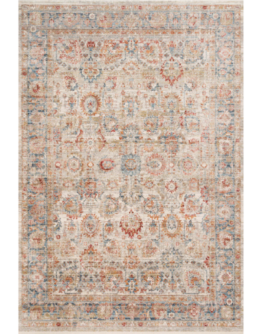 #121 Claire Ivory/Ocean Rug