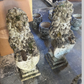 Pair of English Stone Garden Lions, Circa 1890