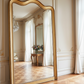 Antique French Louis Philippe Style Giltwood Floor Mirror
