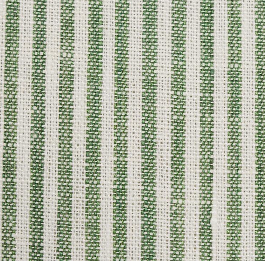 Audrey Ticking Stripe Designer Pillow : Feather Down