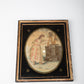 Framed Hand Woven Silk Tapestry of Classical Maiden C.1820