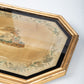 Framed Embroidered Silk Tapestry of Little Bo Peep C 1850