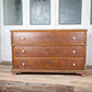 Large French 3 Drawer Dresser with White Knobs and Light Top