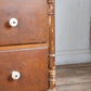 Large French 3 Drawer Dresser with White Knobs and Light Top