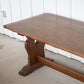 12' Oak Refectory Table with Benches Kings School Canterbury