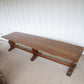 12' Oak Refectory Table with Benches Kings School Canterbury