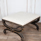 Georgian Fabric Covered Stool