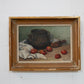 Still Life Painting of Pot and Pomegranates