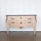 French Bleached Serpentine Commode with Marble Top