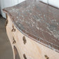 French Bleached Serpentine Commode with Marble Top