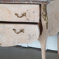 French Bleached Serpentine Commode with Marble Top