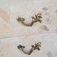 French Bleached Serpentine Commode with Marble Top