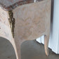 French Bleached Serpentine Commode with Marble Top