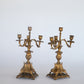 Brass Candelabra Set of 2