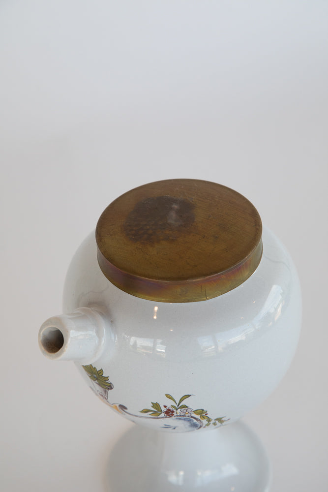Apothecary Oil Jug with Brass Lid