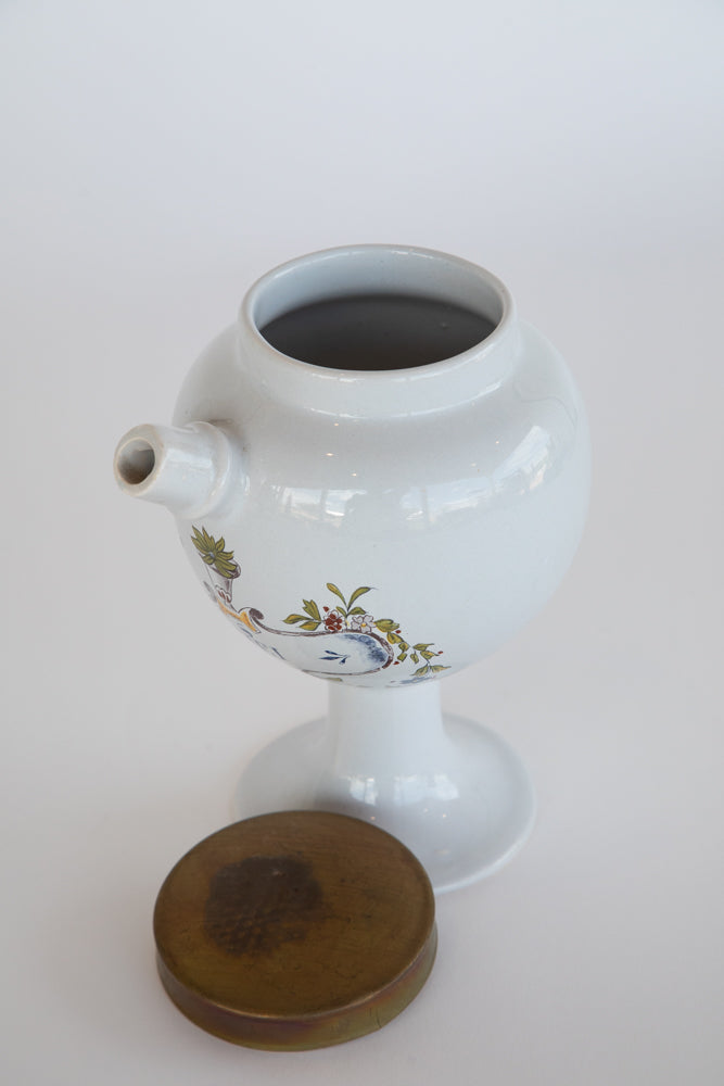 Apothecary Oil Jug with Brass Lid