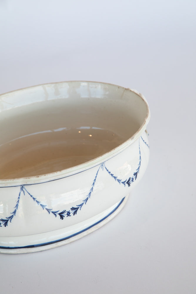 Blue and White Footbath Planter