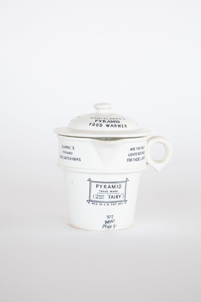 Pyramid Night Light Food Warmer Ironstone