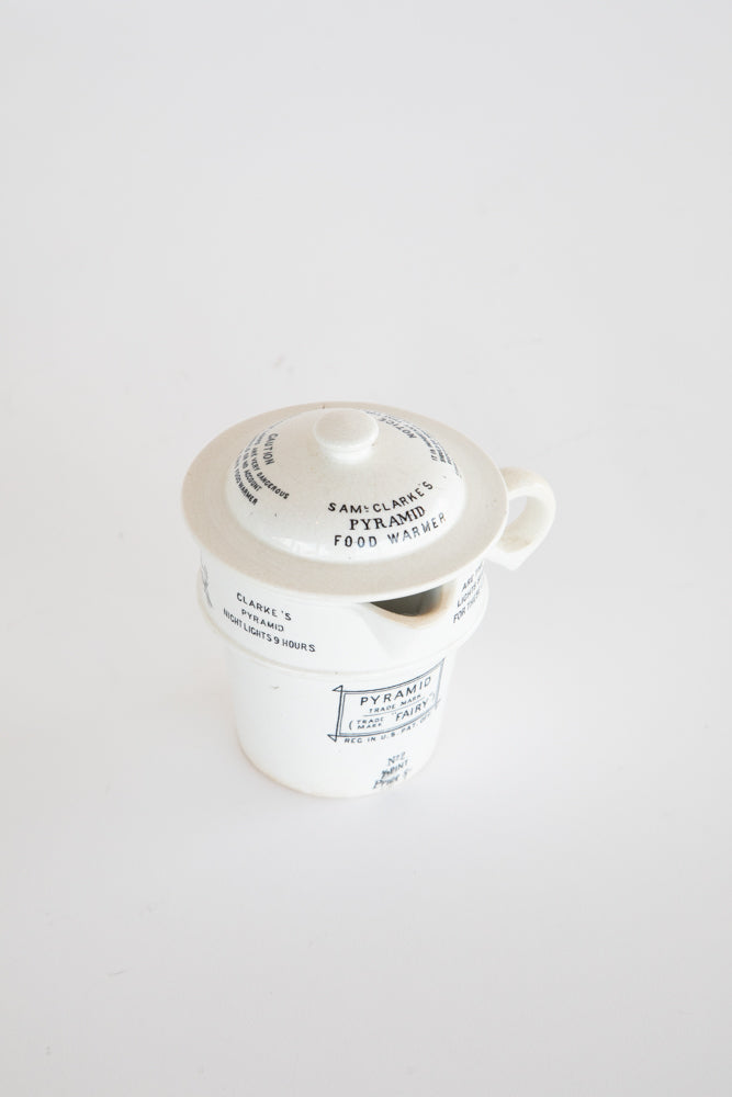 Pyramid Night Light Food Warmer Ironstone